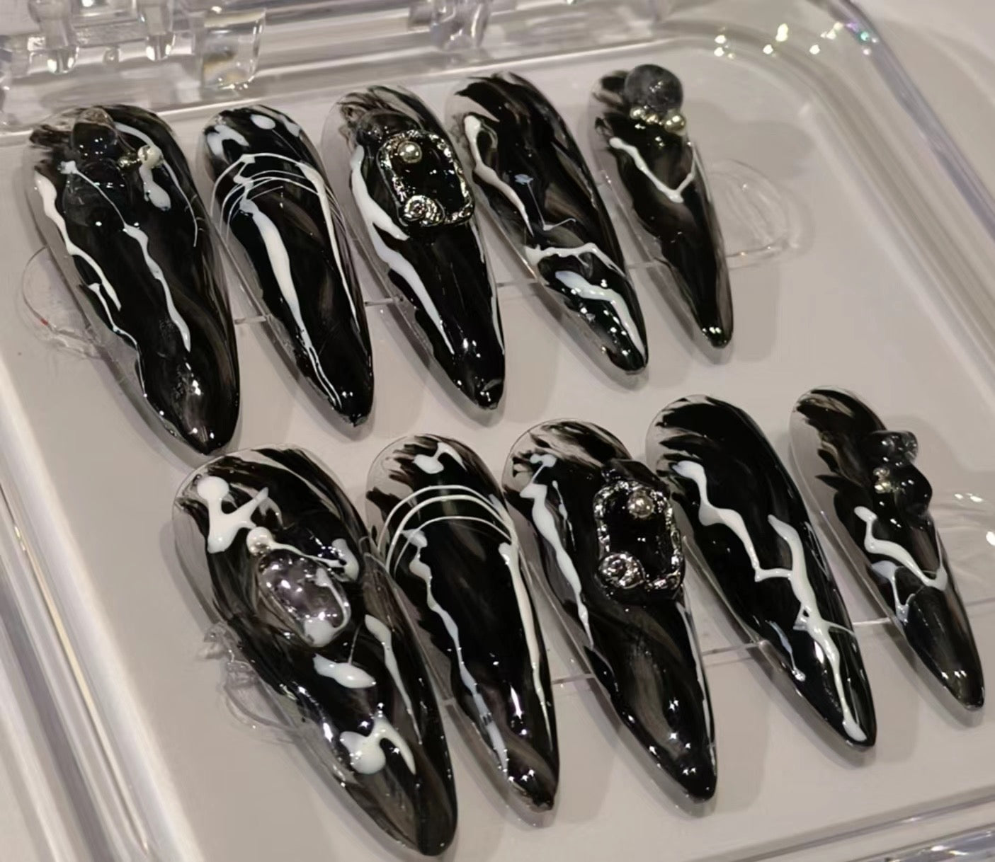Midnight Marble Elegance