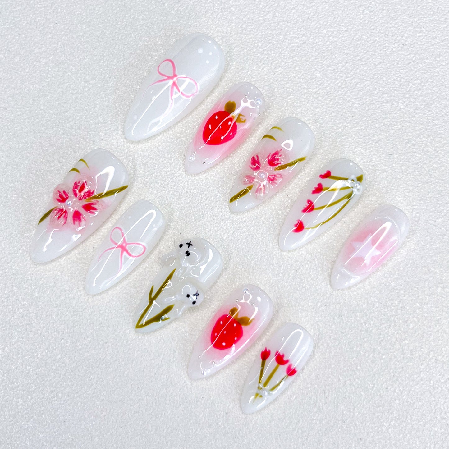 Floral Strawberries