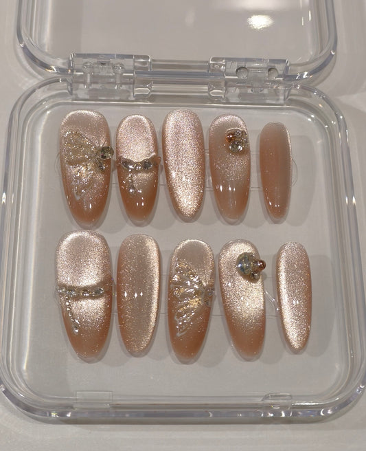 Crystal Shine Nude Glitter