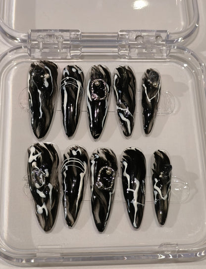 Midnight Marble Elegance